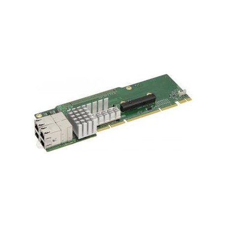 2U Ultra Riser with 2 10Gbase-T and 4 NVMe pors. Intel X540