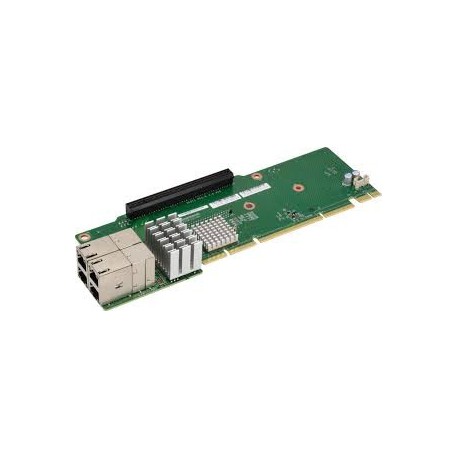 1U Ultra Riser 4-port 10Gbase-T, Intel X540 (For Integration Only)