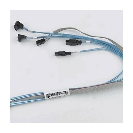 IPASS TO 4 SATA 43/43/33/33CM, W/ 43cm SB, RA ,26AWG