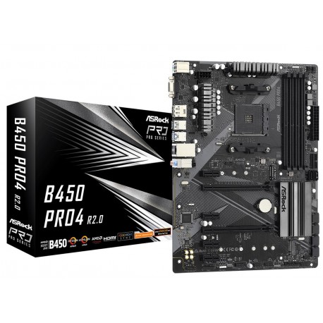 ASROCK B450 PRO4 R2.0 Motherboard