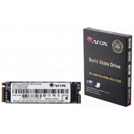 SSD AFOX 512GB Intel TLC M.2 PCIE NVME