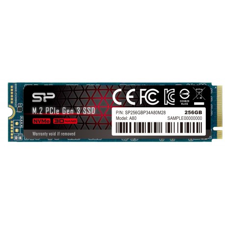 SSD Silicon Power P34A80 256 GB M.2 NVME PCIE