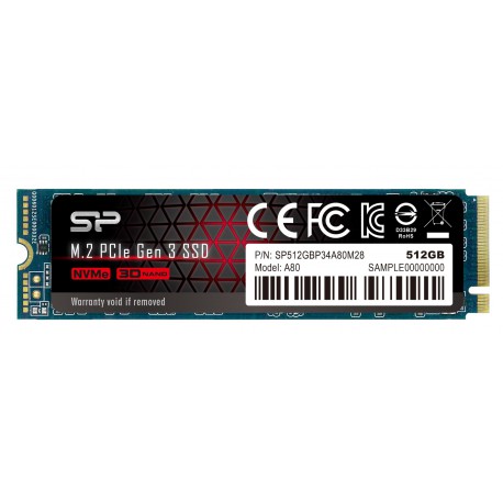 SSD Silicon Power P34A80 512GB M.2 NVME PCIE