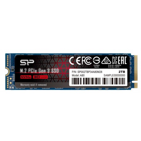 SSD Silicon Power P34A80 2TB M.2 NVME PCIE