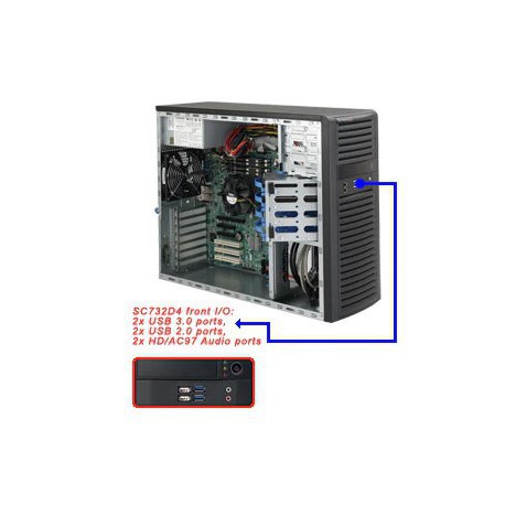 Supermicro CSE-732D4-903B Gehäuse