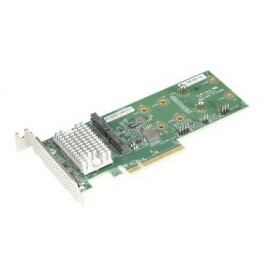 Karta nośna Supermicro 2x hybrydowe porty NVMe/SATA AOC-SLG3-2H8M2