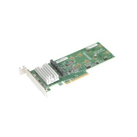 Karta nośna Supermicro 2x hybrydowe porty NVMe/SATA AOC-SLG3-2H8M2