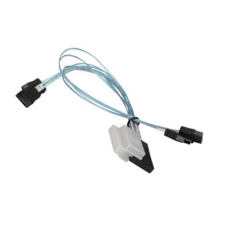 Slimline SAS X8-Kabel für 4x SATA Supermicro CBL-SAST-0813