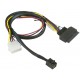 Kabel MiniSAS HD SFF-8643 na U2. PCIE SFF-8639 55cm Supermicro CBL-SAST-0957