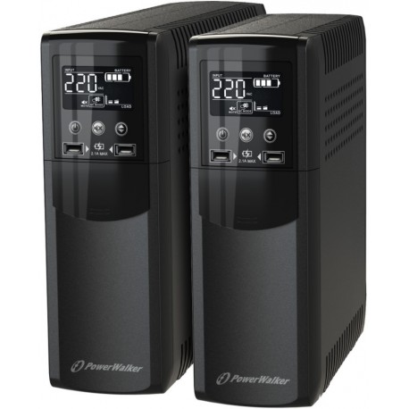 UPS Powerwalker VI 600 CSW IEC Line-Interactive 600VA 8x IEC C13 USB-B 2x USB-Ladegerät