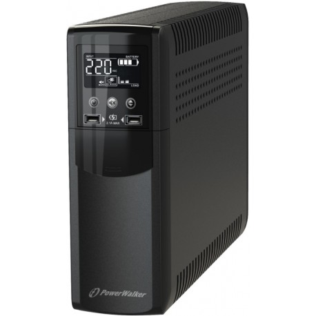 UPS Powerwalker VI 1200 CSW IEC Line-Interactive 1200VA 8x IEC C13 USB-B 2x USB-Ladegerät