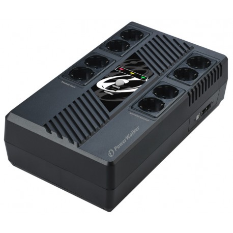 UPS Powerwalker VI 800 MS Line-Interactive 800VA 8x Schuko USB HID-Ladegerät