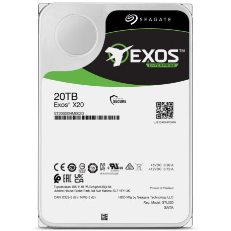 HDD Seagate EXOS x20 20 TB 3,5 Zoll 7,2K U/min SAS 12 GB/s