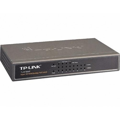 TP-LINK Switch TL-SF1008P 8x 10/100MBit Unman. PoE