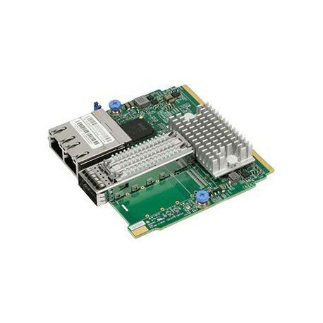 Supermicro AOC-MHIBF-M1Q2G-1XQSFP+ 56 GB/S 2xRJ-45 1 GB/S SiOM 2U+