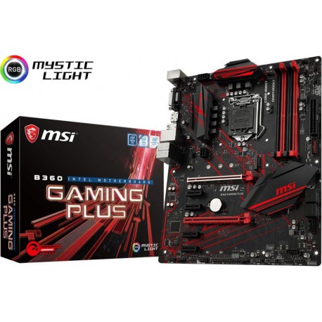 MSI B360 GAMING PLUS (LGA 1151 4x DDR4 DIMM ATX CrossFire)