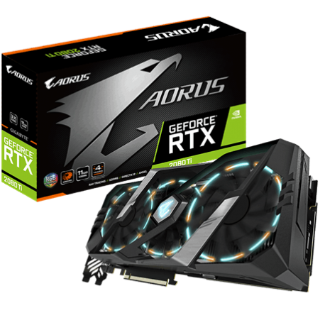 GIGA VGA 11GB RTX2080Ti AORUS 11GC 3xDP/HDMI