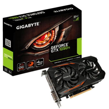 GIGA VGA 4GB GTX1050Ti TOC DP/H/DVI