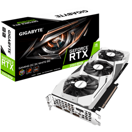 GIGA VGA 8GB RTX2060 SUPER GAMING WHITE 3xDP/HDMI