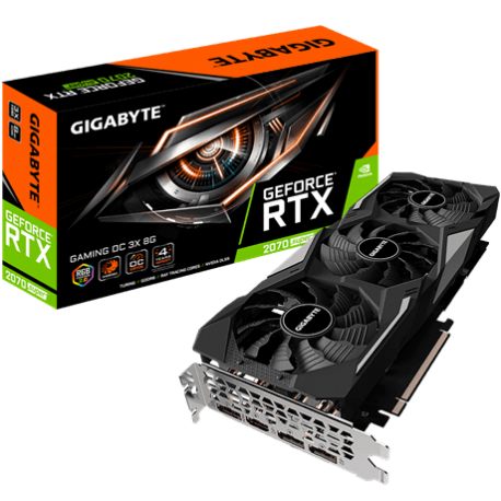 GIGA VGA 8GB RTX2070 SUPER GAMING OC-8GD 3xDP/HDMI