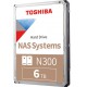 Toshiba HD3.5 cala SATA3 6TB N300 7.2k/Bulk