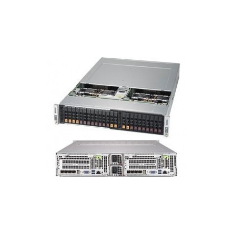 BigTwin 2U 2-Node, 12x2.5 cala SAS+NVMe, X11DPT-B, 217BHD+