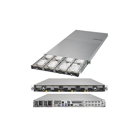 1U12 Hadoop Server X11DDW-NT, CSE-802TS-R804WBP