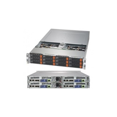 BigTwin 2U 4-Node, 3x3.5 cala SAS+NVMe, X11DPT-B, 827BHQ+