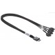 Kabel OCuLink na4x SATA 50cm Supermicro CBL-SAST-0933