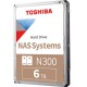 Toshiba HD3.5 cala SATA3 6TB N300 7.2k/Bulk